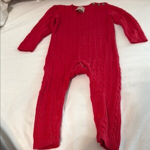 The Beaufort Bonnet Company Red Footies One Piece